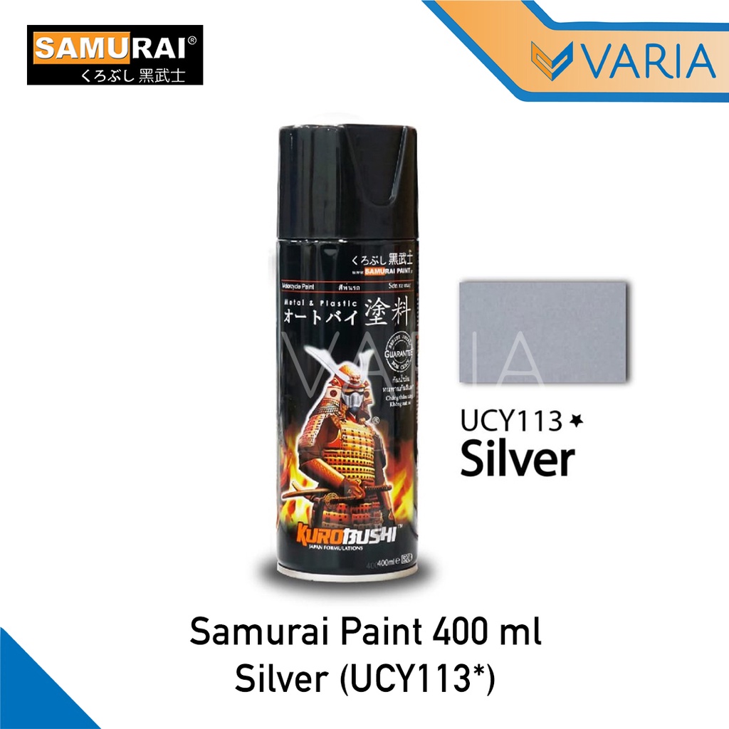Cat Semprot Spray Aerosol Samurai Dasar Primer Silver UC Y113