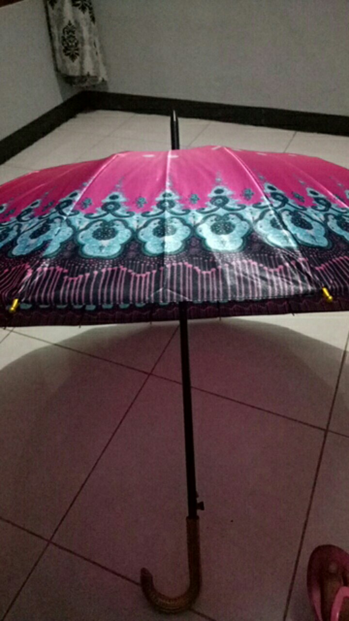 Payung Tongkat Saten Payung Dewasa Payung 16 Jari
