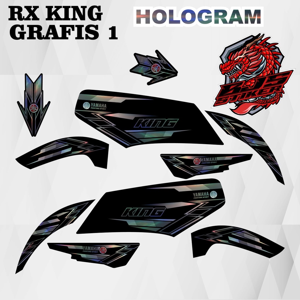 Striping rx king - Stiker Decal HOLOGRAM rx king grafis 1 HOLOGRAM