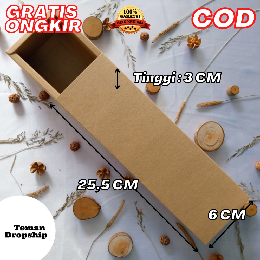 

KARDUS HAMPERS KOTAK KADO GIFT BOX KADO PACKING SOUVENIR PERSEGI UKURAN 25,5X6X3CM