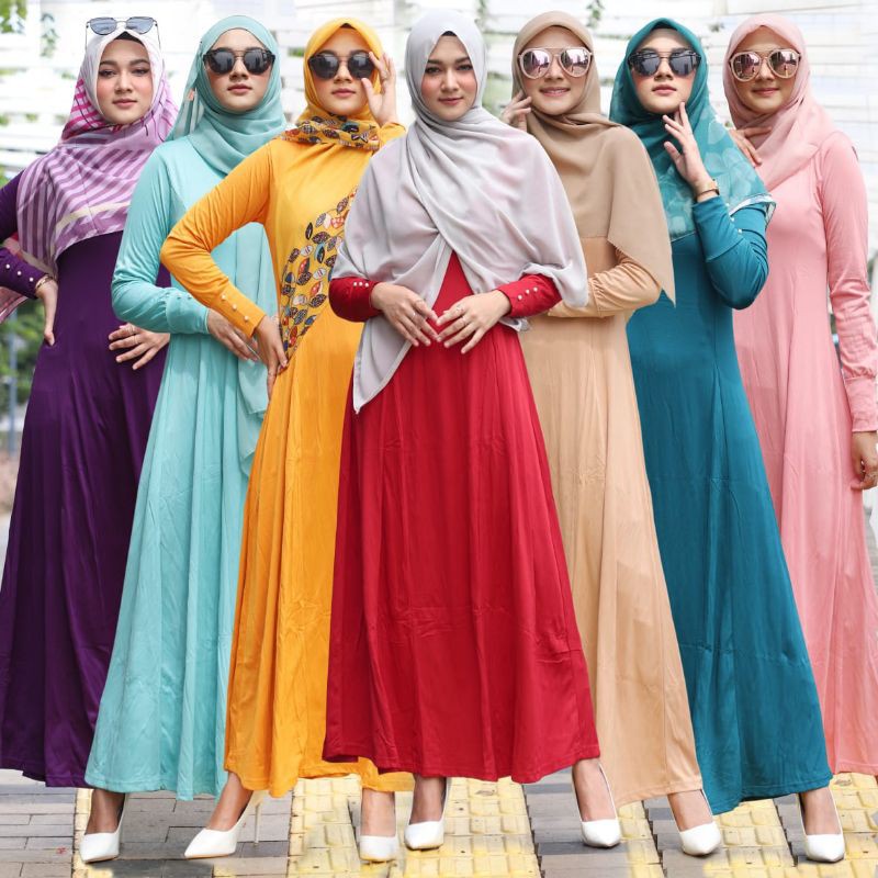 Gamis Polos Pecah 8 Iyada Ukuran Standar Seri 025