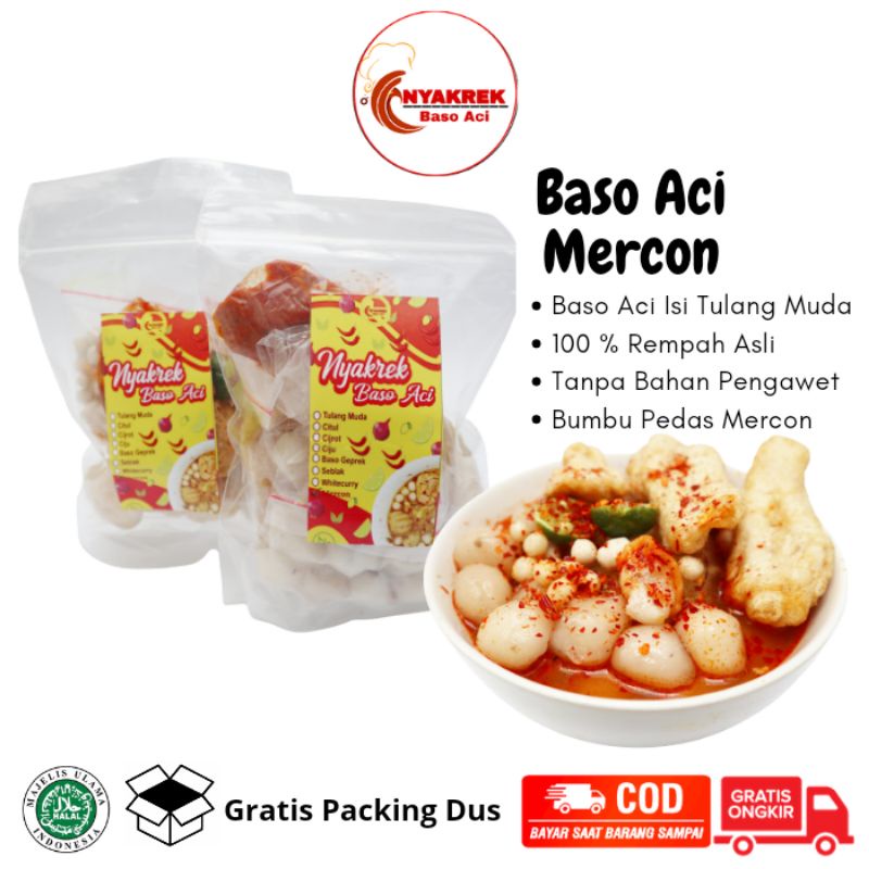 

Baso Aci Mercon Bakso Aci Mercon Cilok Kuah Mercon Baso aci Tulang Rangu Mercon Baso Mercon