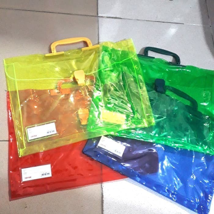 

NEW. TAS POUCH DOCUMENT FOLIO BAHAN PLASTIK MIKA TEBAL ANTI AIR JOYKO