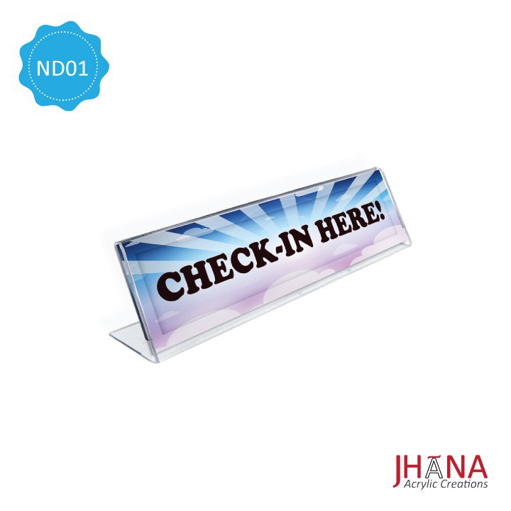 

Acrylic Name Desk ND01M - Akrilik Papan Nama
