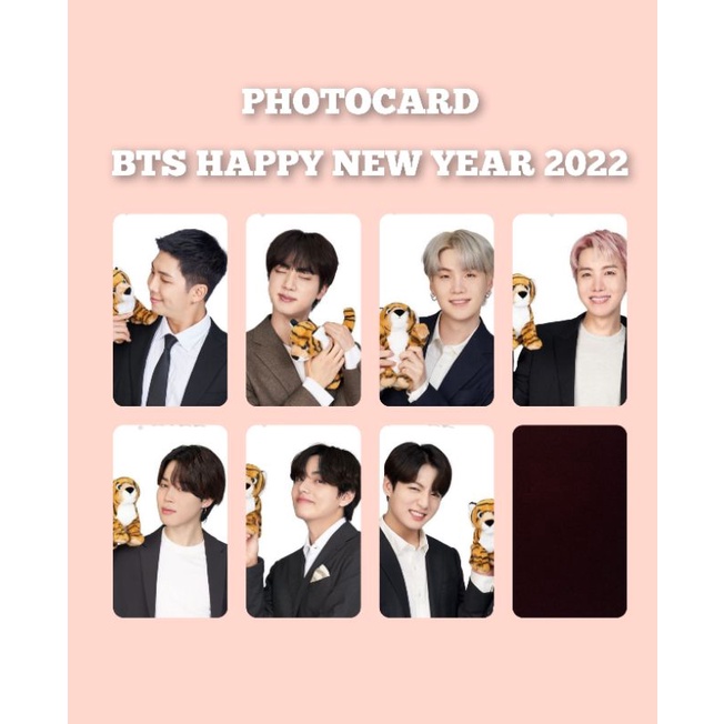 PC PHOTOCARD BTS HAPPY NEW YEAR 2022 UNOFFICIAL