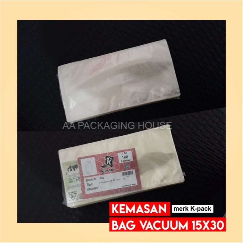 Plastik Vacuum  kpack Plastik Vakum plastik vacum Frozen Food Food Grade 15x30 15 x 30 kpack