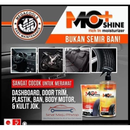 HGH Spray Pelindung & Pelembab Jok Kulit Mobil & Dashboard Mobil - MEGACOOLS MO+ SHINE 150 ml Orinal
