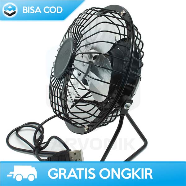 KIPAS ANGIN DUDUK MINI KENCANG SANHUAI USB FAN PORTABLE BAHAN BESI