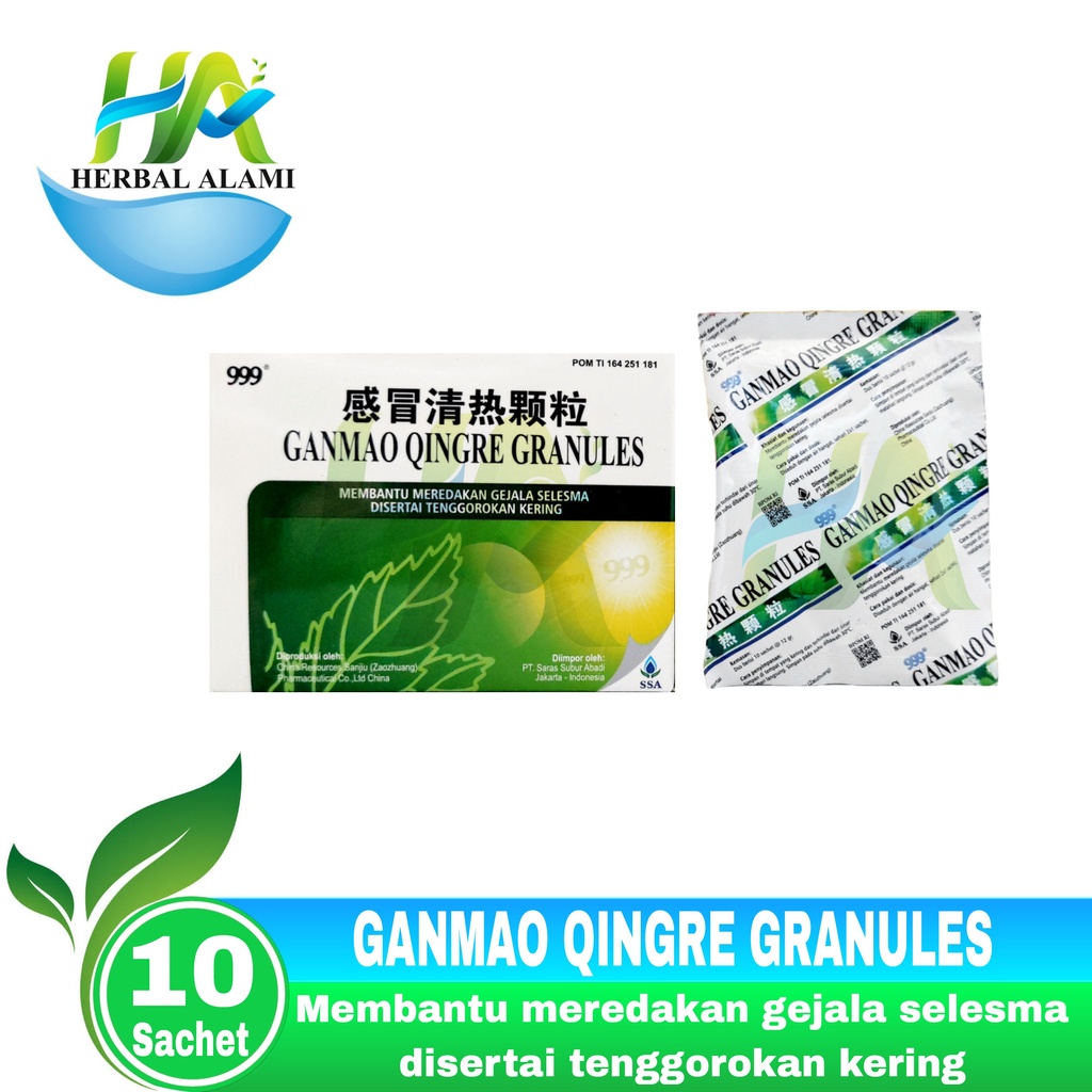 999 Ganmao Qingre Granules - Meredakan Flu, Pilek, Masuk Angin, Demam