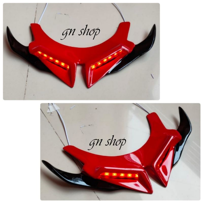 winglet HONDA vario old 125-150 old 2015-2017 winglet plus lamp led winglet galaxy 3