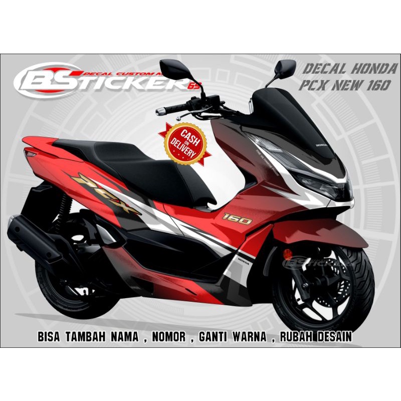 DECAL STIKER MOTOR HONDA PCX 160 VARIASI MOTOR PCX MODIFIKASI MOTOR