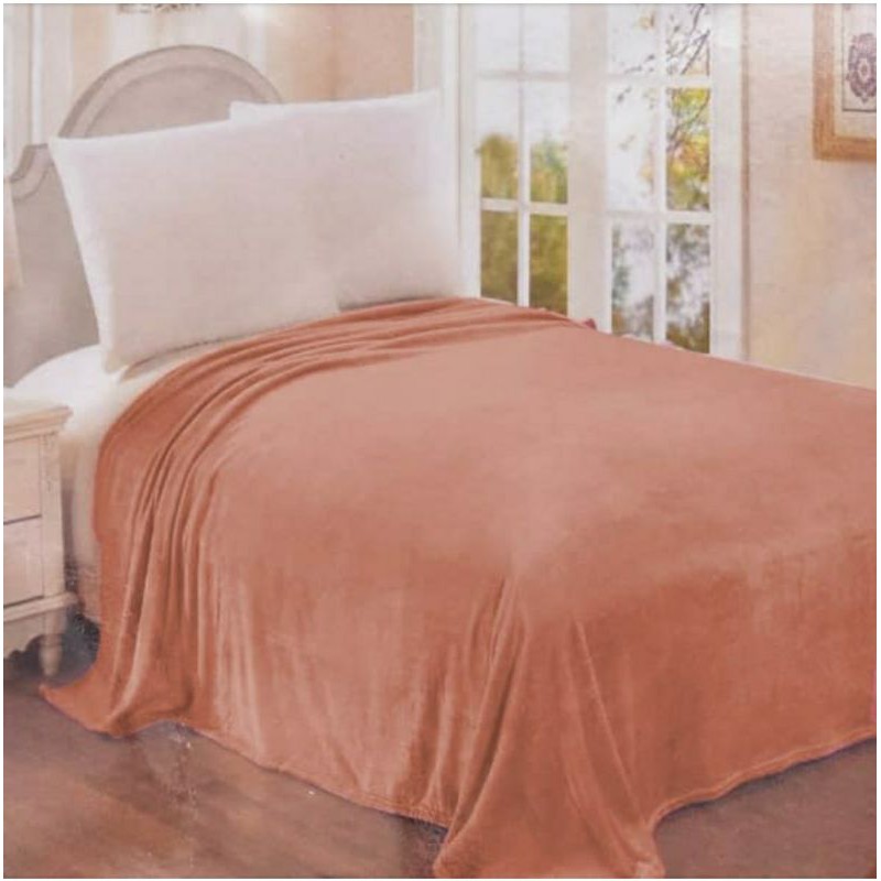 SELIMUT FLANEL SUPER LEMBUT ARTHOME COKELAT