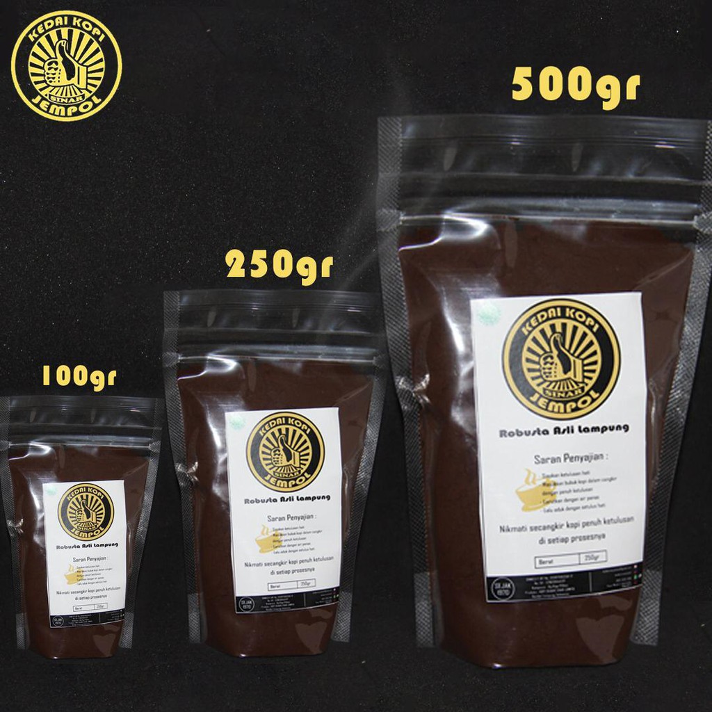 

Kopi Robusta Asli Lampung ( Powder / Bubuk) (Bean / Bean) (250 Gram)