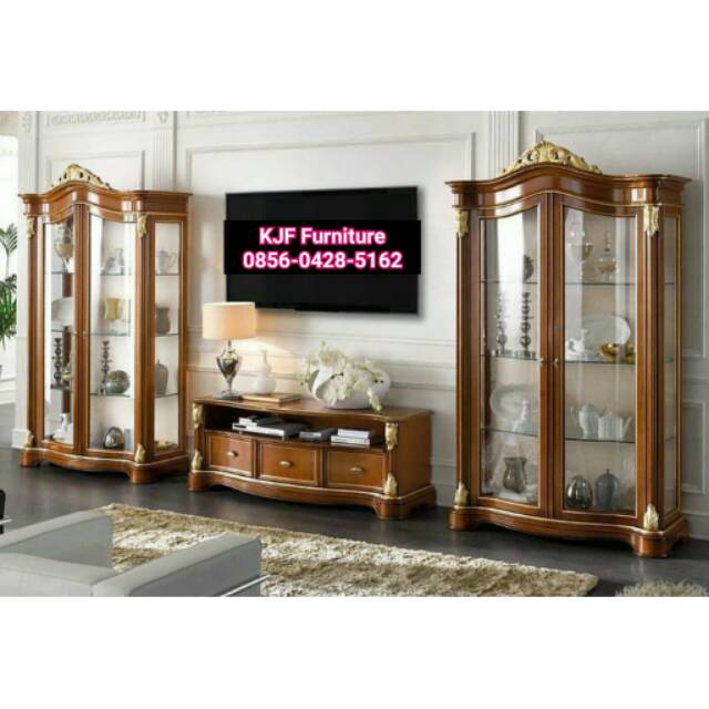 Lemari bufet hias jati lemari hias jati KJF jepara