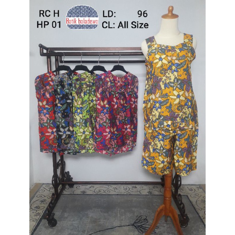 Setelan Tank Top | Daster Original | BATIK baladewa | RC H HP 01