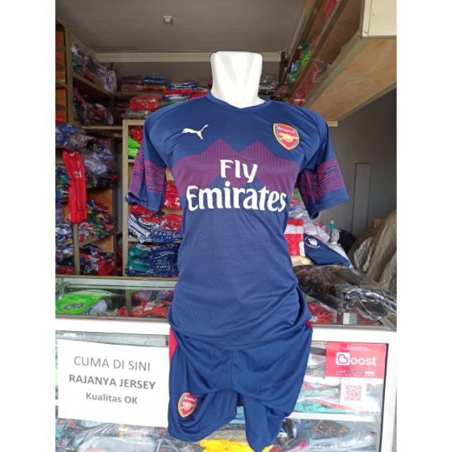 Jersey setelan dewasa arsenal away new lokal