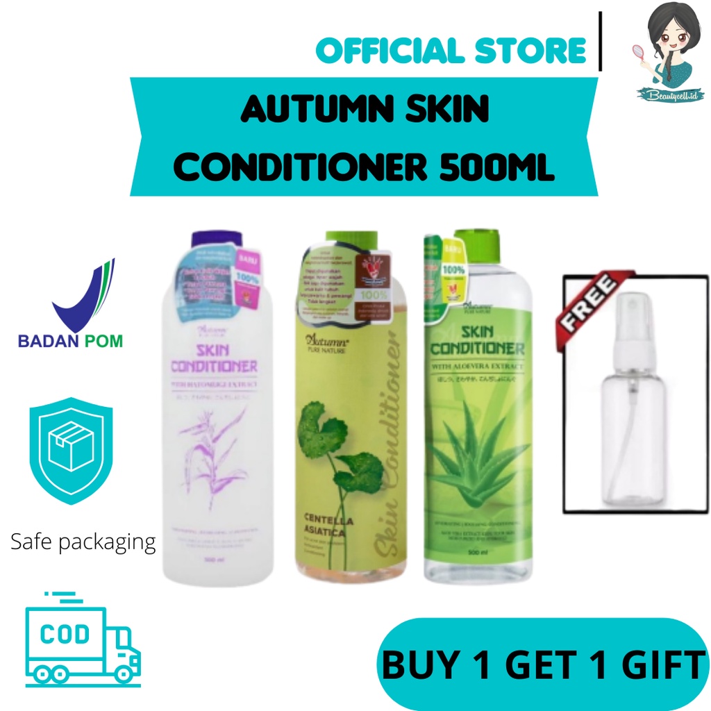 Hatomugi Skin Conditioner Autumn with Hatomugi Extract 500ml free botol spray / skin conditioner aloe