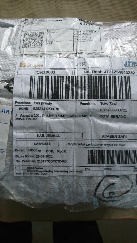 Bracket Pengait Rolling Grille Rolling Door Batang