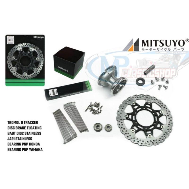 BOSH TROMOL DEPAN D,TRACKER KLX IMPORT MERK MITSUYO SET PNP TIGER,GL,MP,CB HEREX JARI2
