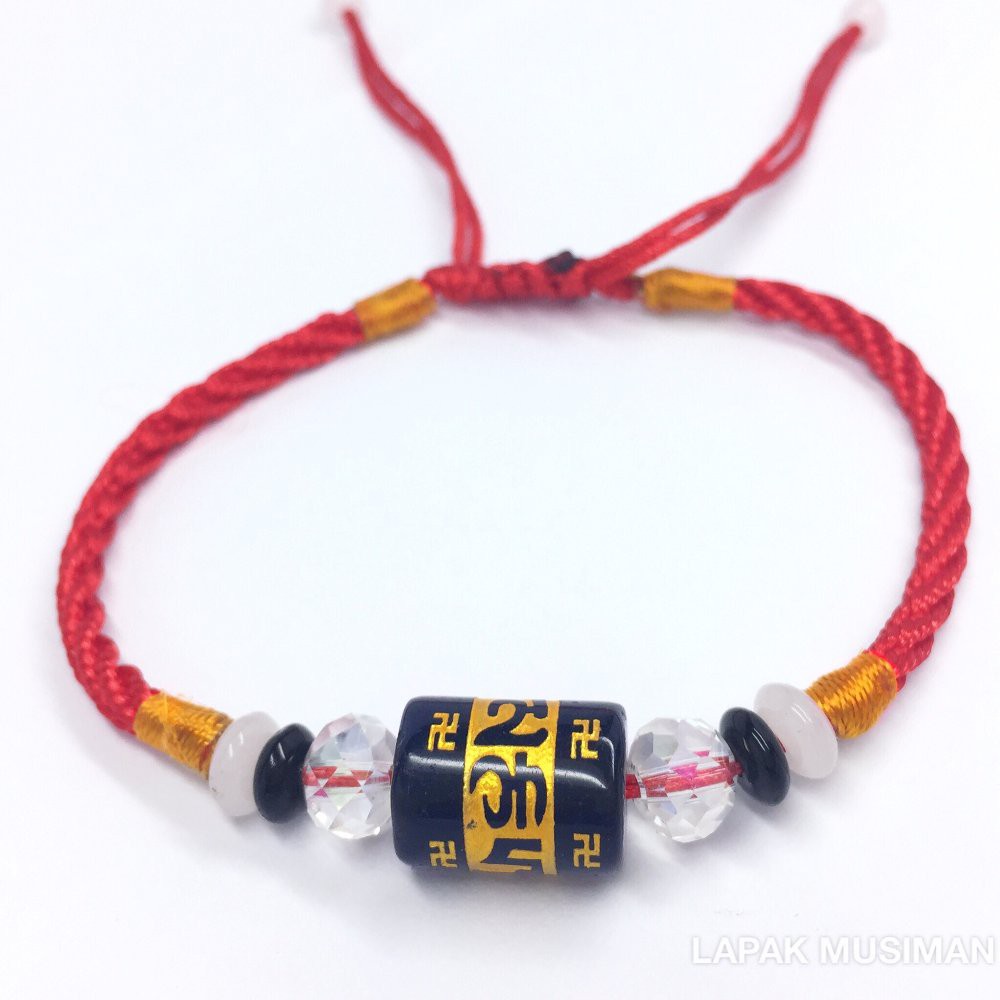 [Bayar di Tempat] Gelang Giok Mantra Buddha