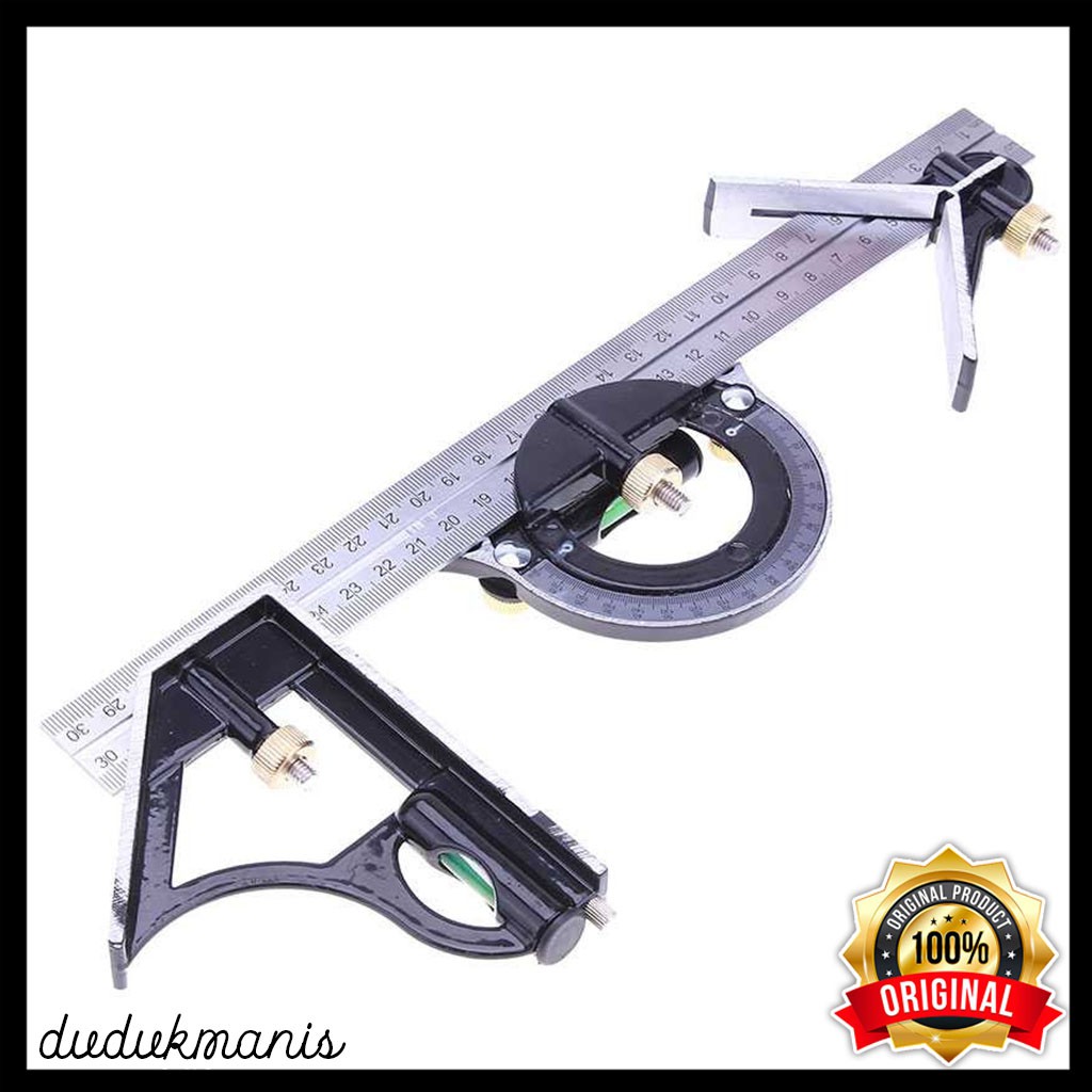 

AlatPengukur Penggaris Multifungsi Adjustable Angle Finder 30cm PER-1358