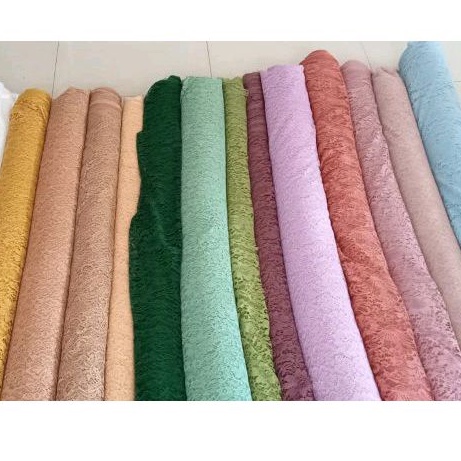 Kain Brokat Meteran Mewah murah