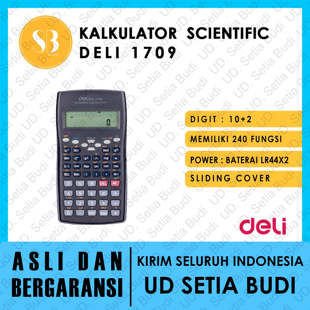 Kalkulator Scientific Deli 1709 asli dan bergaransi