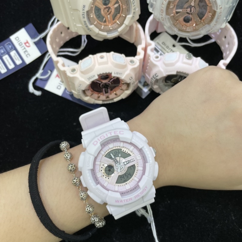 Jam Tangan Wanita DIGITEC (Analog dan Digital) SOFT COLORS MURAH!!