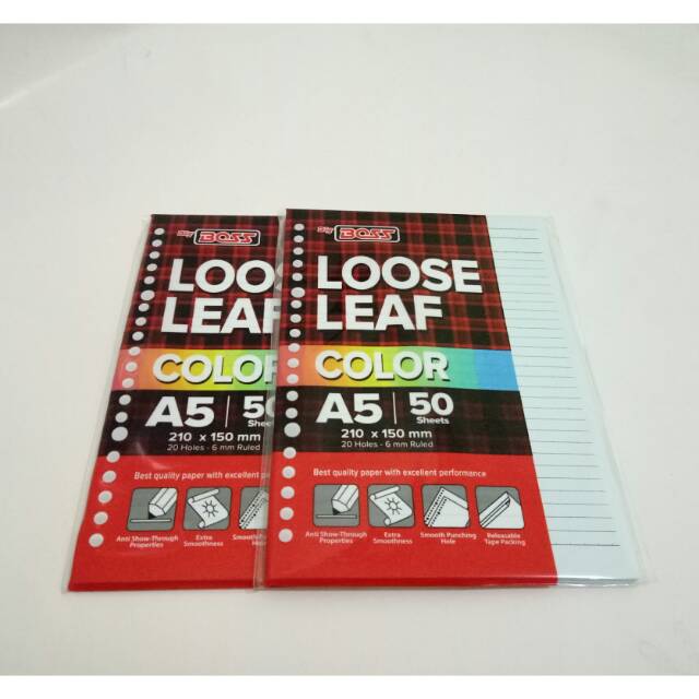 

Loose Leaf Isi Binder A5 Isi 50 Garis Biru