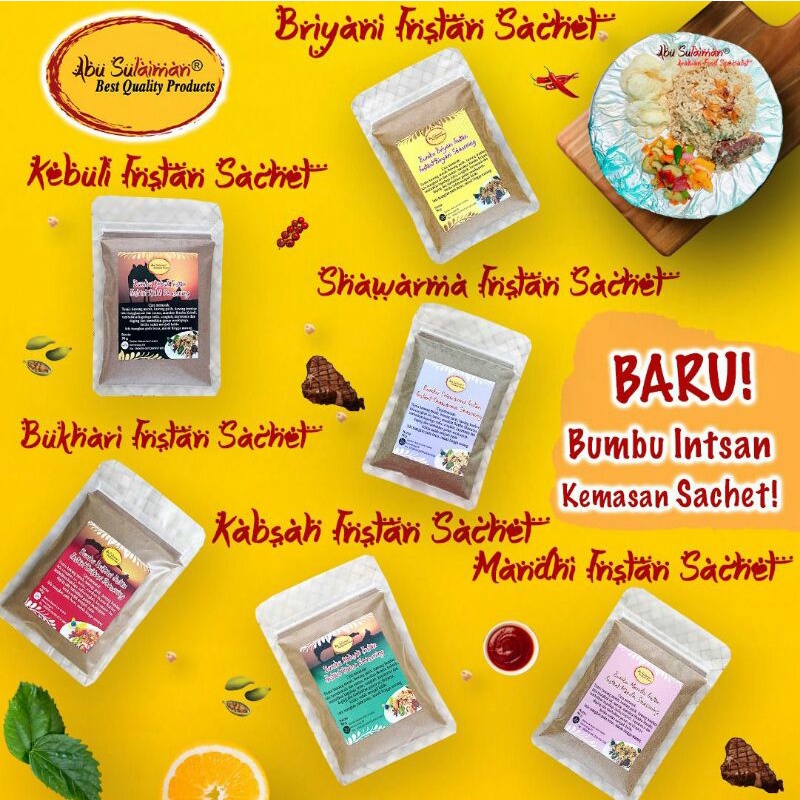 

BUMBU INSTAN BERAS BASMATI, BRIYANI, MANDHI, BUKHARI