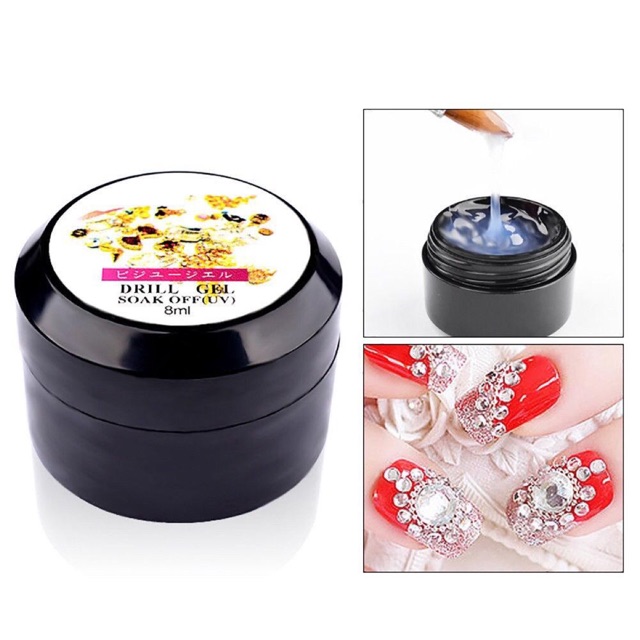 Glue nail art lem accessories kuku rhinestone glue