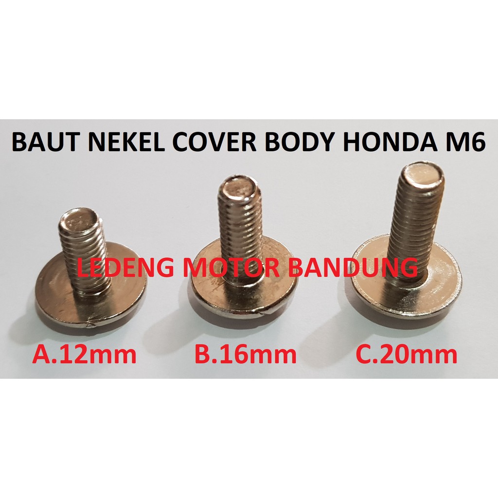 Baut Nekel Cover Body Honda Bodi Crome M6