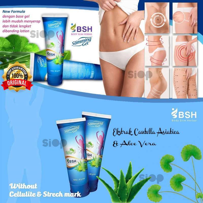 SLIMMING GEL BSH With Extract Centella Asiatica &amp; Aloe Vera 80gr / SLIMING JEL