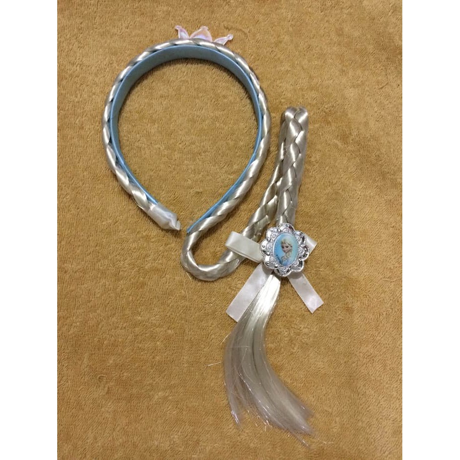 NR Bando Rambut Kepang Frozen Elsa