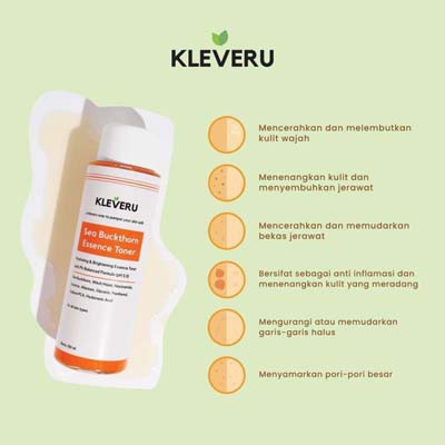 [RESMI]150ML KLEVERU Sea Buckthorn Essence Toner_Lynn Design