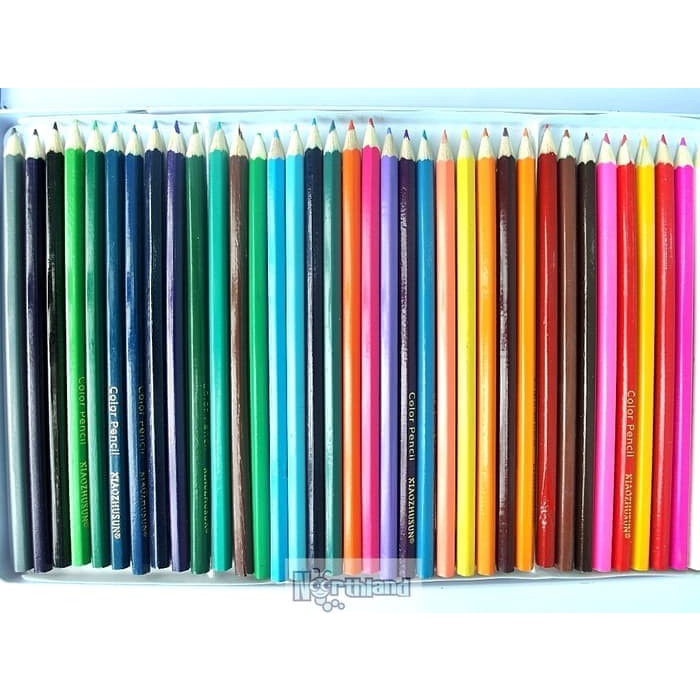 

Aman Pensil Warna Box Besi 36 Warna Import Xiaozhusun Alat Menggambar Trendi