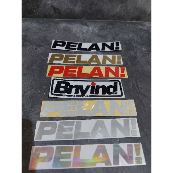 STICKER PELAN CUTTING