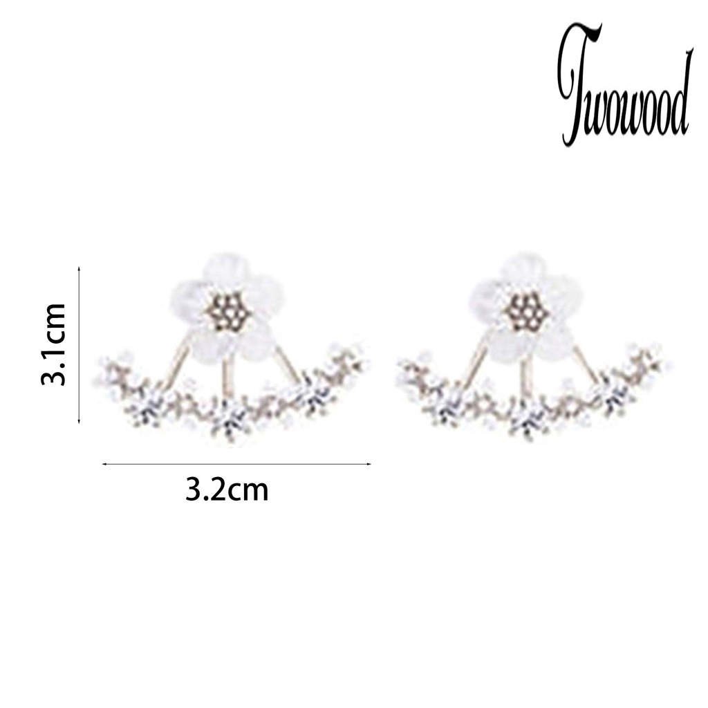1 Pasang Anting Stud Marguerite Untuk Wanita