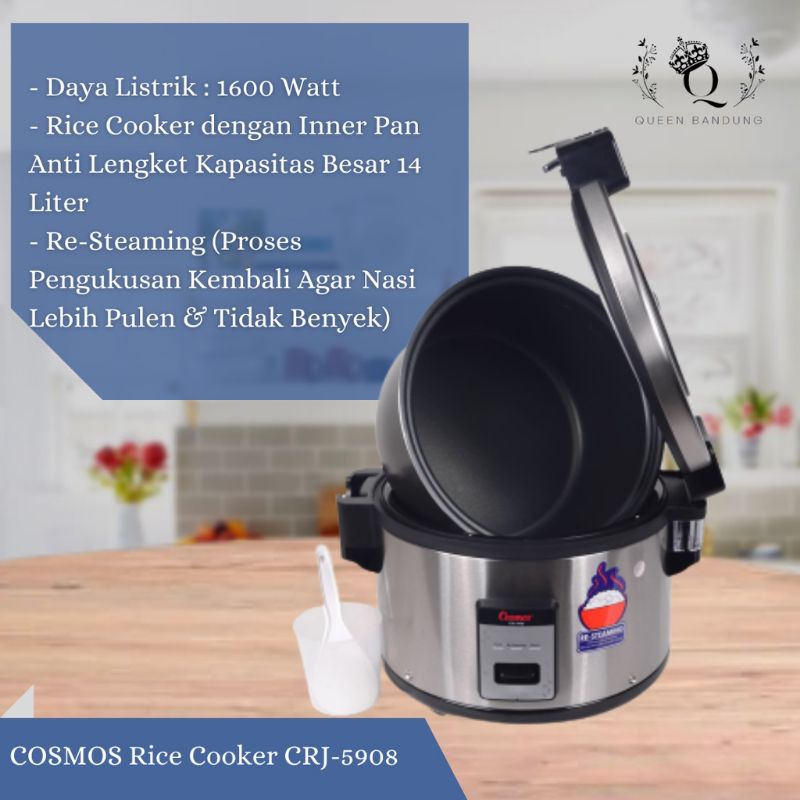 Cosmos Rice Cooker 14 Liter - CRJ-5908