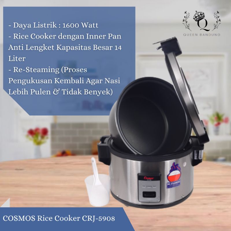 Cosmos Rice Cooker 14 Liter - CRJ-5908