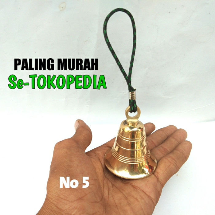 klintingan kuningan no 5 lonceng kuningan lonceng bel bell