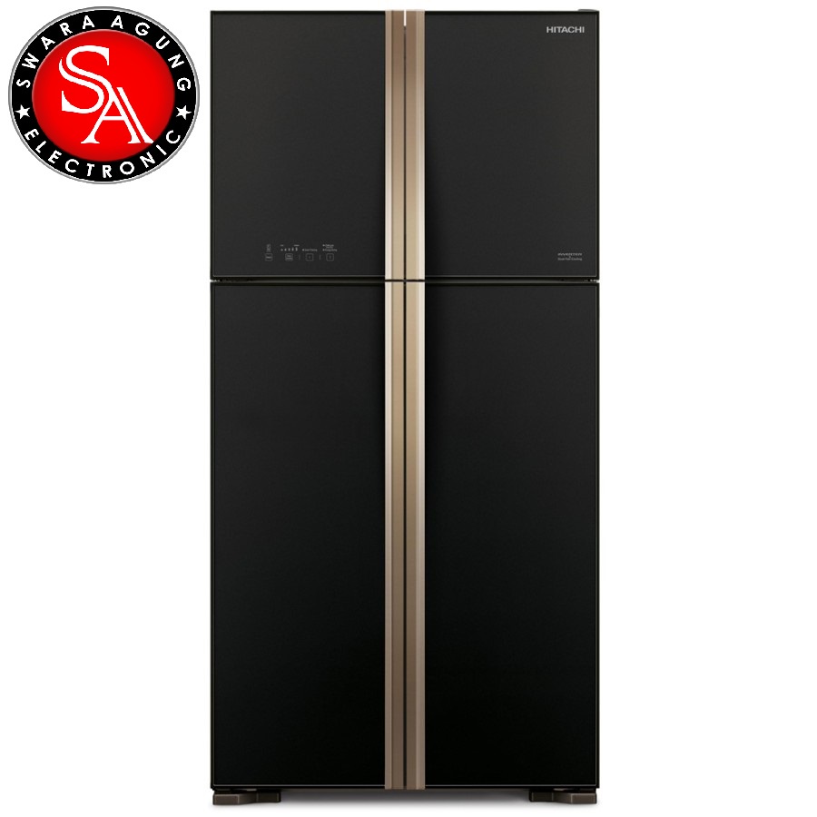 Kulkas 4 Pintu Hitachi Type: RW-61PGD4 BK (Khusus Daerah Medan)