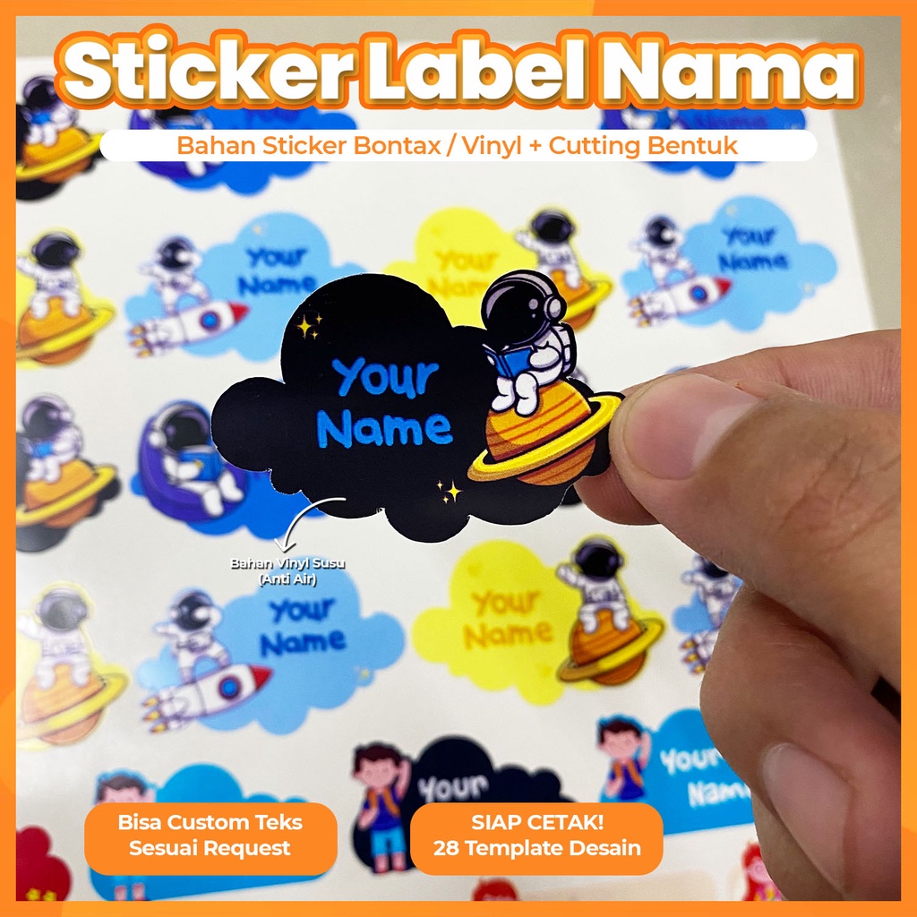 

BM Sticker Label Nama Kids II Sticker Buku Pelajaran II Custom