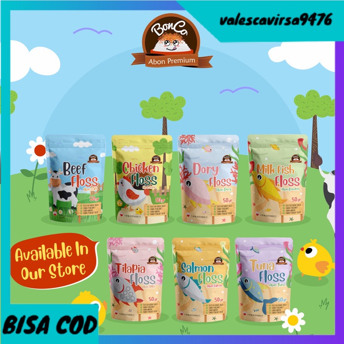 

⭐BISA COD⭐ Bonco Abon Salmon 50gr - Bonco Abon Premium