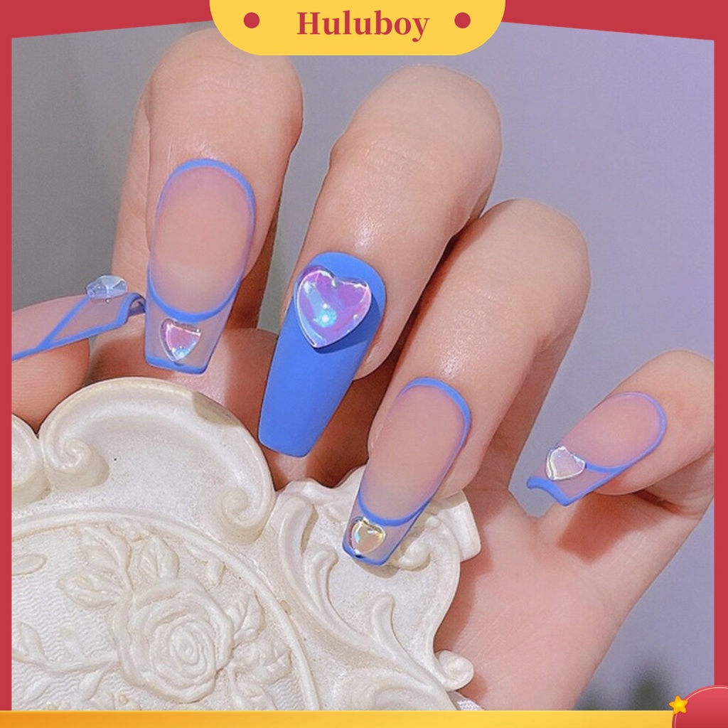 Huluboy Huluboy♡ 20pcs / Kantong Ornamen Pita Kristal Berlian Imitasi Glitter Efek Visual 3D Untuk Wanita