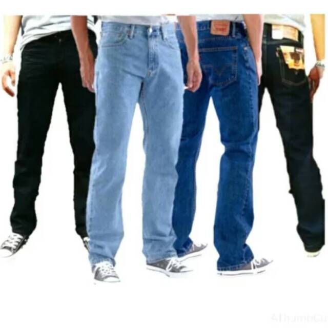 Celana jeans pria reguler/standart