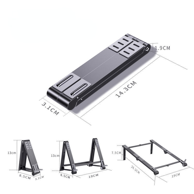 Stand Laptop Lipat Portable Bahan Aluminum Alloy