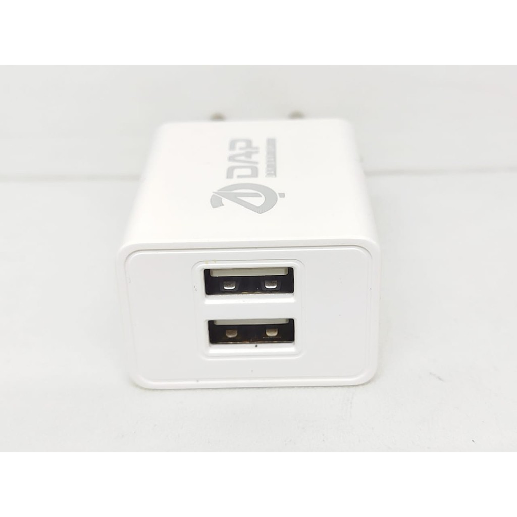 DAP D-A2 Travel Fast Charger 2 Port 2.4A 5V Include Data Cable Micro USB 60cm