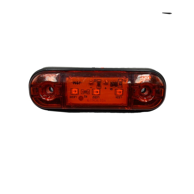 10 Pcs Lampu Sein / Rem LED 12V 24V Untuk Samping Truk / Trailer / Bus