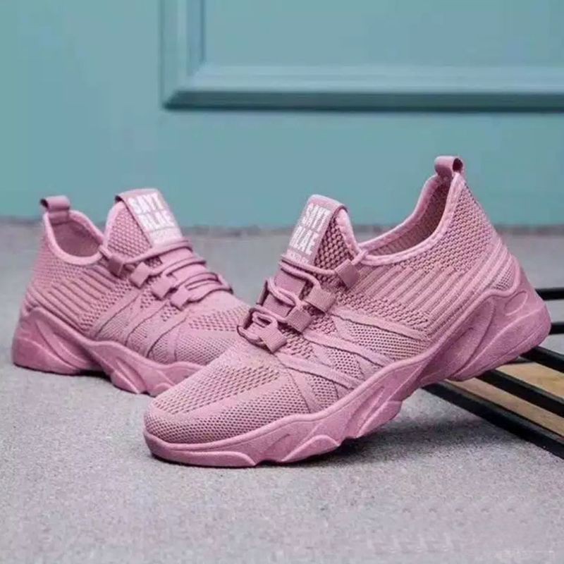 SNEAKERS WANITA TERBARU-Pink 03